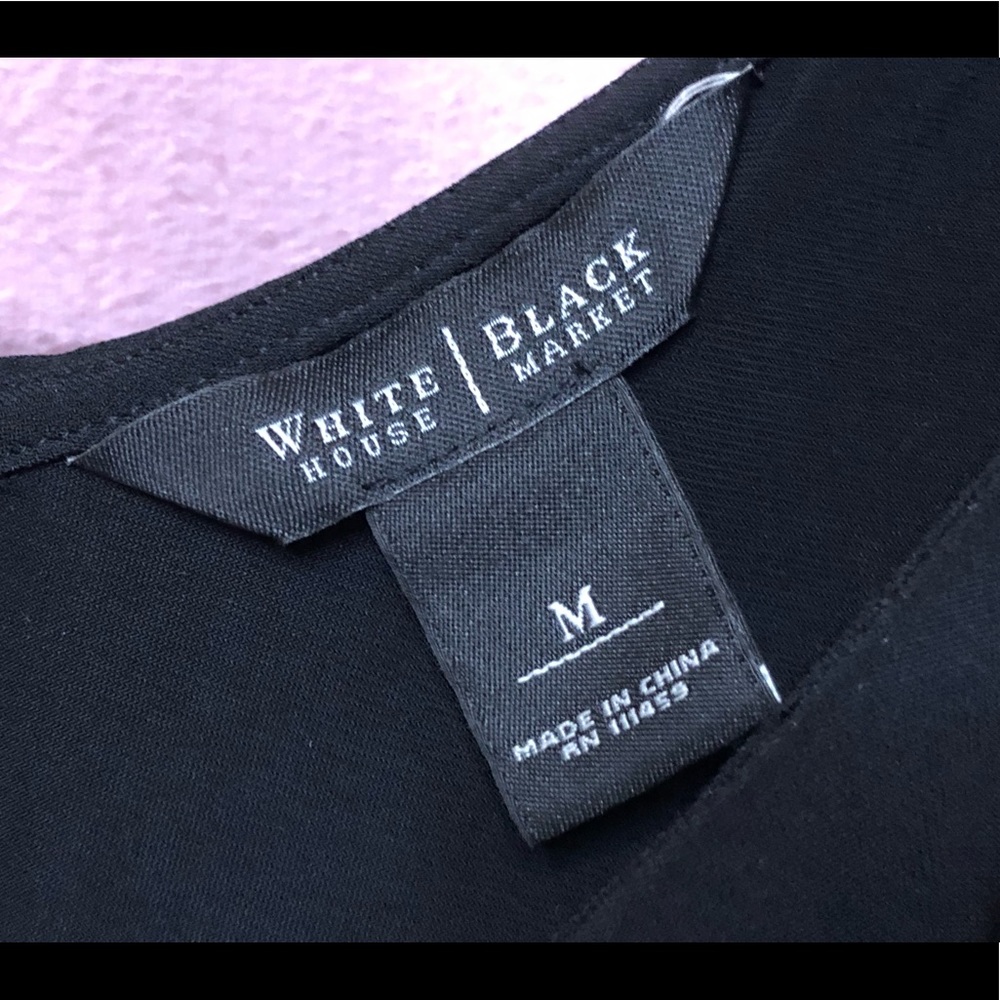 White House Black Market Black Sleeveless Dress - Picture 6 of 6